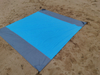 Outdoor Oversized Camping Mat Sand Free Waterproof Beach Blanket Folded In Pouch