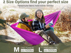210T outdoor hiking Nylon Portable swing hanging Parachute Camping Nylon Tent Hammock bed