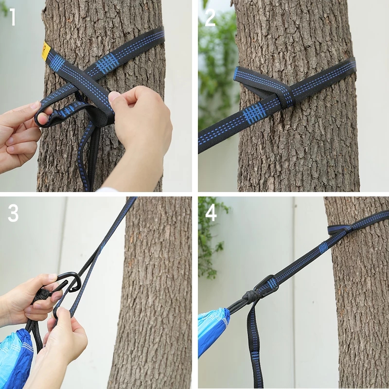 Camping Hammock with Ropes - Double & Single Tree Hamock Outdoor Indoor 2 Person