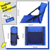 Outdoor folding beach chair Export convenient handle Portable Seat Lean to Stool Lightweight Adjustable and Folding cushion