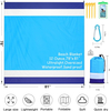 easy to take sandproof Beach Blanket Waterproof Sandproof Oversized 78''×81''