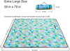 Portable Sand Free Reversive Use Picnic Blanket Waterproof Beach Mat Camping Custom Durable Sand Proof picnic Blanket