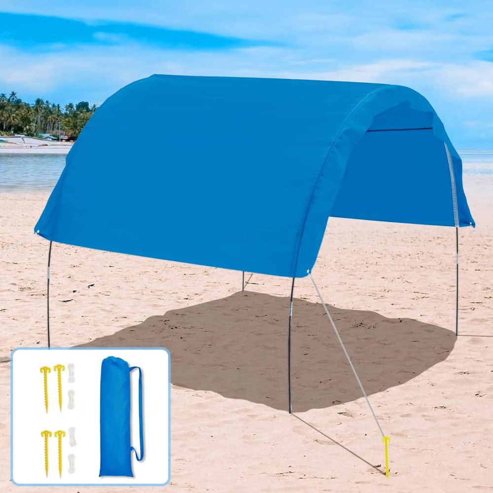 UPF50+ Beach Shade Shelter Sunshade Beach Tent Outdoor Portable Canopy Sunshade Beach Sun Shade Tent
