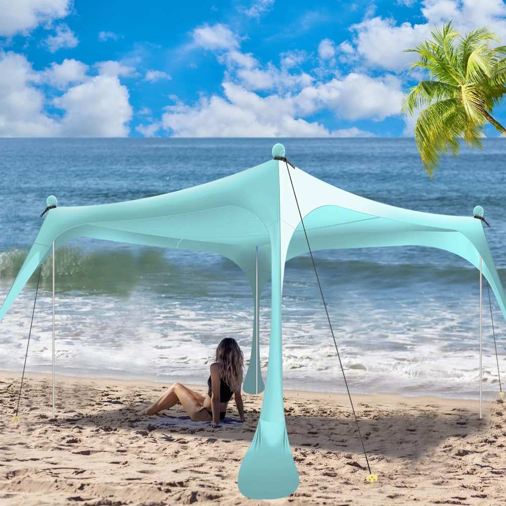 Family Sunshade Upf50 Summer Beach Tent Sun Shelter Shade Tent Beach Tent
