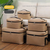 Reusable Thermal Insulated Cooler Bag Grocery Cool Carry Laminated PP Woven Lunch Cooler Bag for Food
