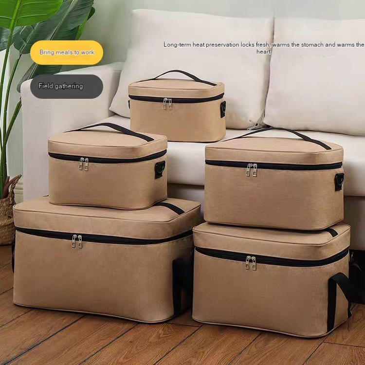 Reusable Thermal Insulated Cooler Bag Grocery Cool Carry Laminated PP Woven Lunch Cooler Bag for Food