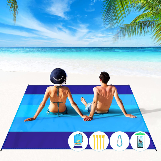 Wholesale Of New Waterproof Sandproof Oversized Beach Blanket 78''×81''