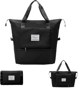 Large Capacity Foldable Travel Bag Expandable Portable Carry on Bag Dry&Wet Separation Sports Duffel Bags