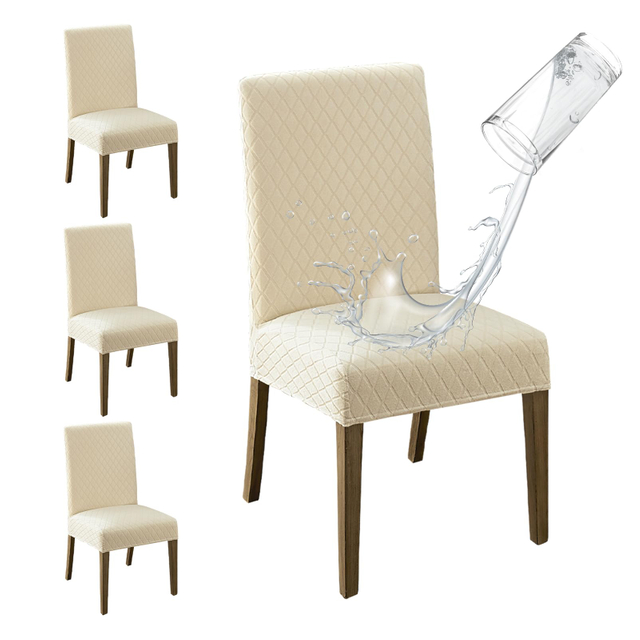 Covers Set of 6, Removable Washable Chair Covers for Dining Chairs