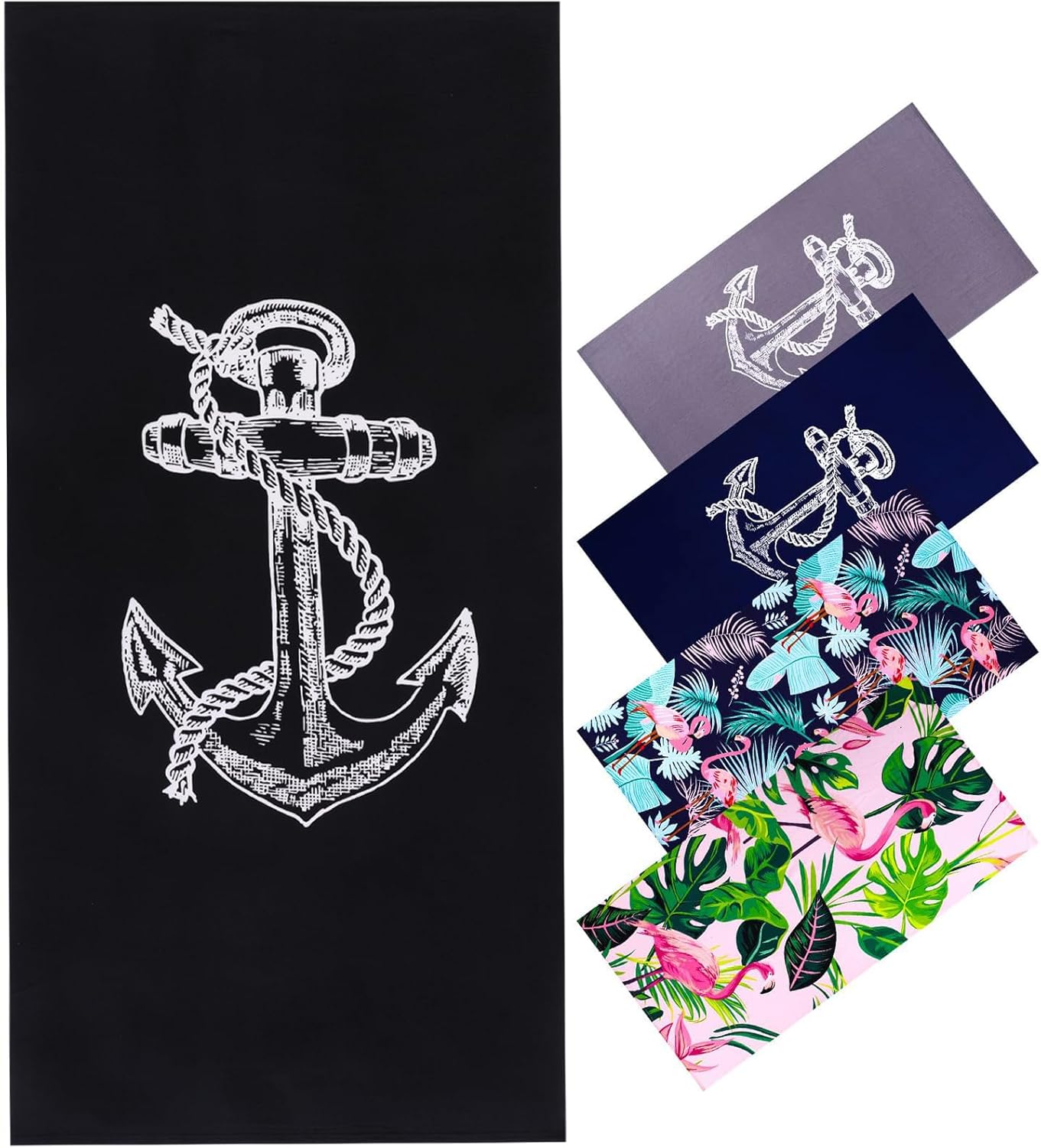  Oversized Thin Beach Towel Set, XL Extra Large Big Soft Clearance Pool Swim Travel Towels Blanket for Women 