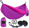 210T outdoor hiking Nylon Portable swing hanging Parachute Camping Nylon Tent Hammock bed