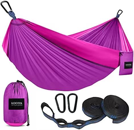 210T outdoor hiking Nylon Portable swing hanging Parachute Camping Nylon Tent Hammock bed