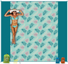 Custom Print Sand Free Beach Blanket Waterproof Beach Mat Portable Camping Mat