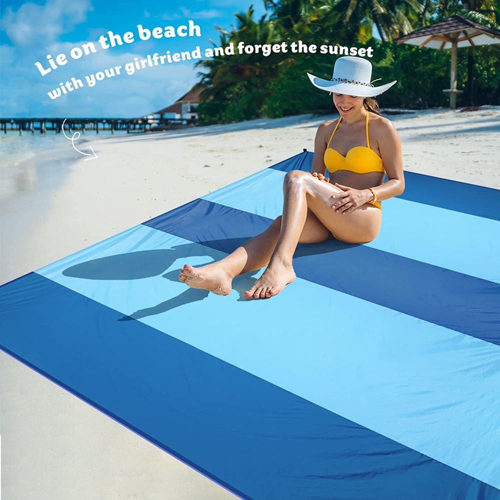 Factory Beach Blanket Beach Blanket Outdoor Picnic Sand Free Waterproof Picnic Mat