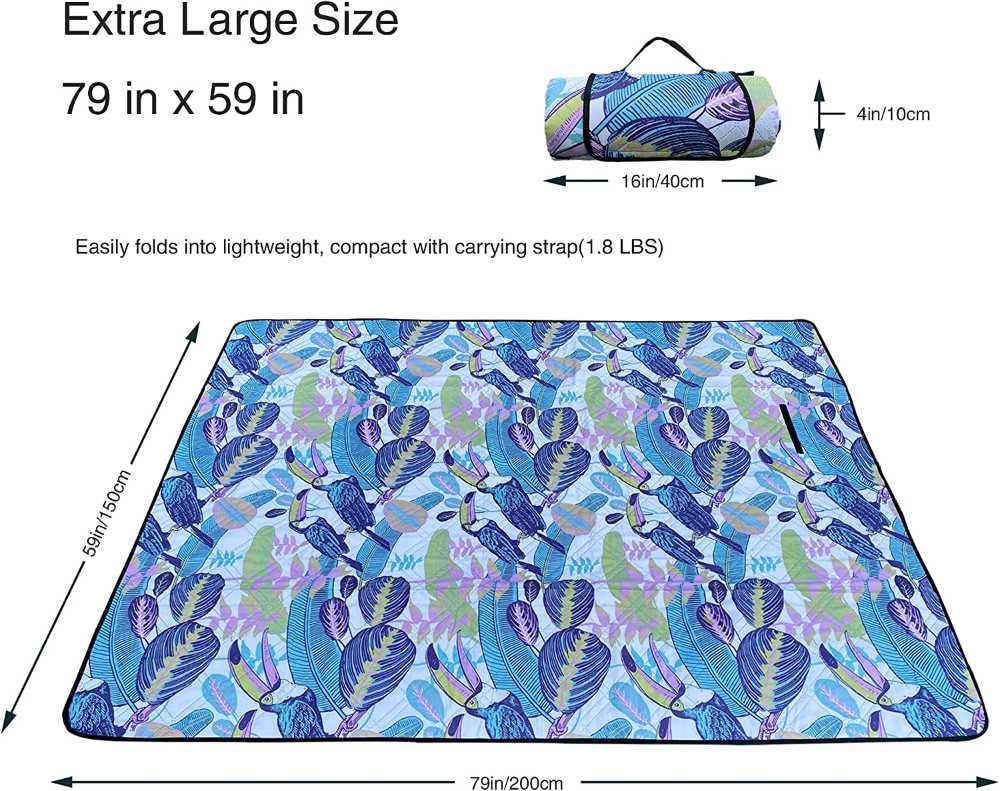 Waterproof backing Large Camping Mat for Picnic