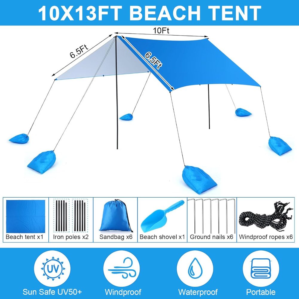 Sunshade and Sunscreen Oasis Your Perfect Retreat on the Sande Beachside Haven Beach Tent Sun Shade Shelter