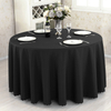  Black Round Plastic Tablecloth Disposable 84-Inch Disposable Round Tablecloths By Exquisite