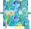 Custom Printed Waterproof Camping Blanket Picnic Mat Sand Free Beach Blanket