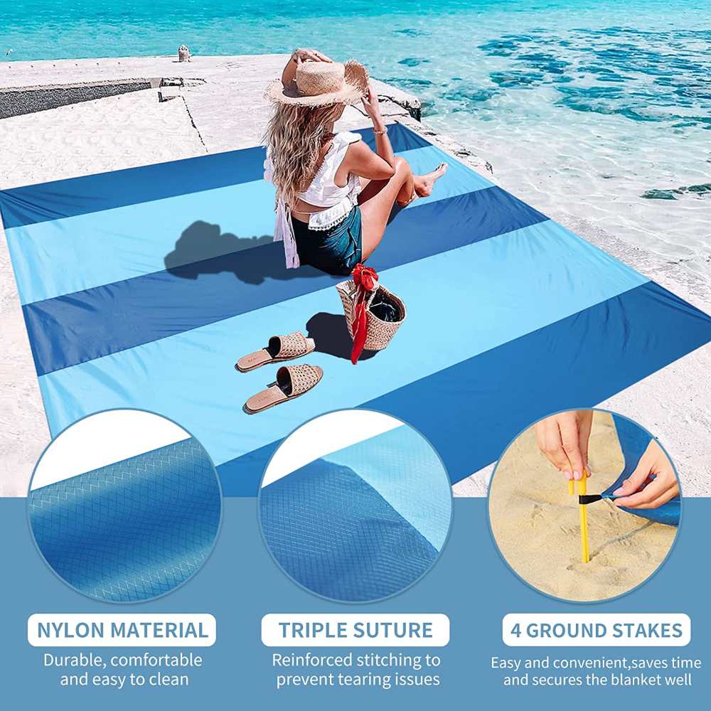 Factory Beach Blanket Beach Blanket Outdoor Picnic Sand Free Waterproof Picnic Mat