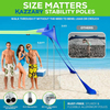 Portable Lightweight Outdoor Family Sunshade Beach Tent Sun Shelter UPF50+ Windproof Pop Up Canopy Shade Beach Tent