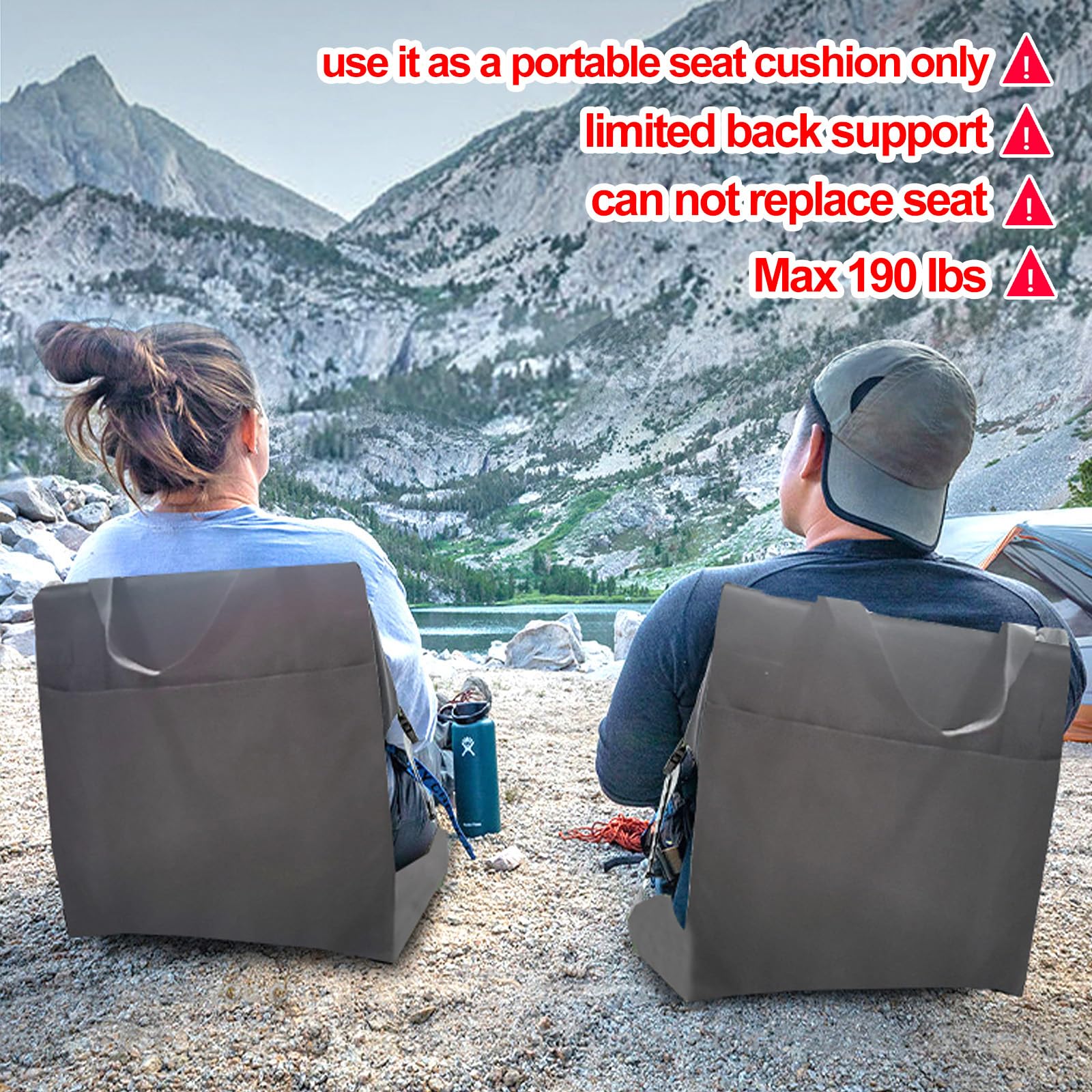 Outdoor application of the folding beach chair in a camping and picnic setting